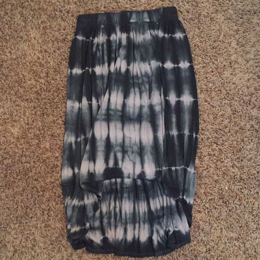 NWOT high low tie-dye skirt